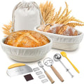 Sourdough Starter Kit | 9" & 10" Rattan Proofing Baskets