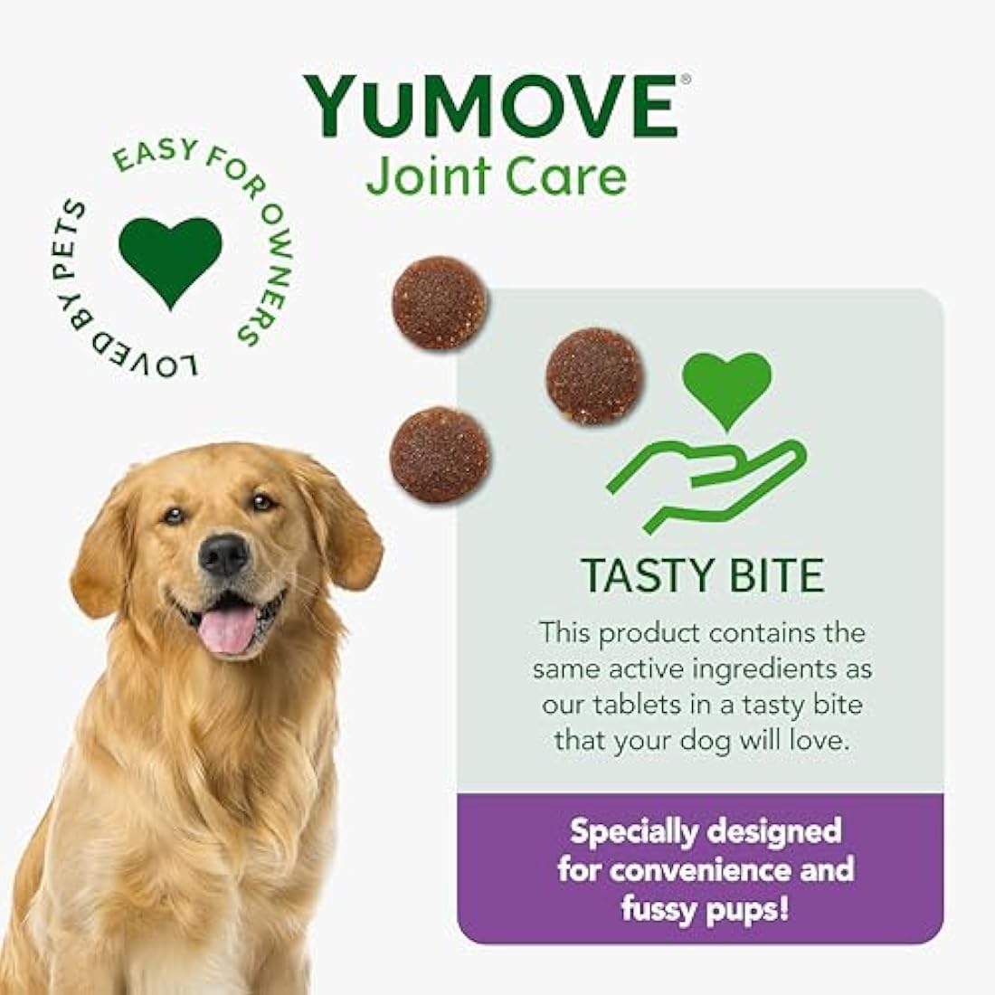 YuMOVE ONE-A-DAY Dog Hip and Joint Supplement for Medium Dogs, 30 Chews