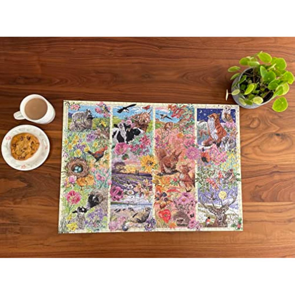 Gibsons Through the Seasons 1000 Piece Jigsaw Puzzle - Nature Wildlife