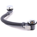 Chrome Pop Up Bath Waste with Overflow - 560mm Drain