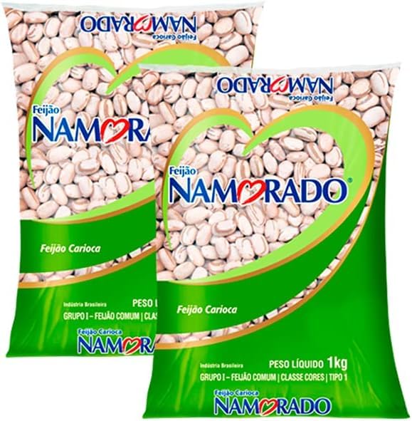 Camil Feijão Carioca – Brazilian Pinto Beans – 2kg Pack (2x1kg)