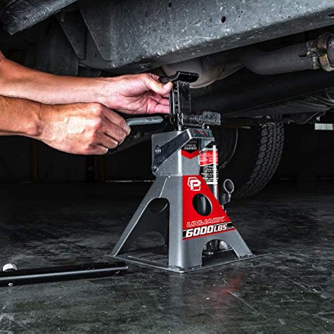 Powerbuilt 3 Ton All-in-One Hydraulic Bottle Jack and Jack Stand
