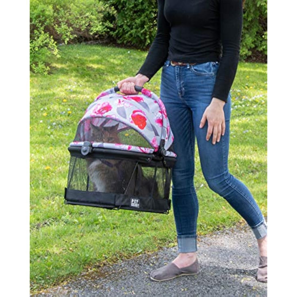 Pet Gear View 360 Pet Carrier & Car Seat for Small Dogs & Cats, Floral
