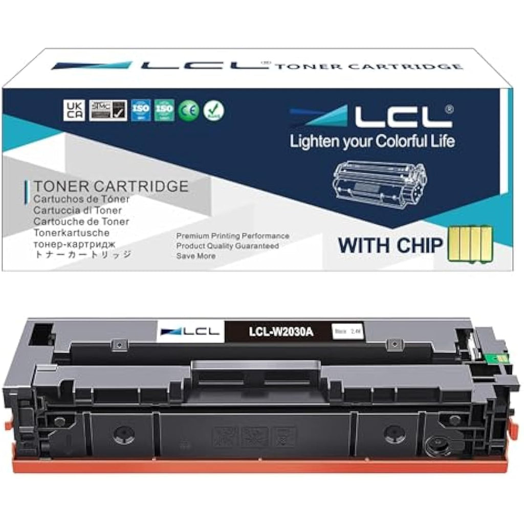 LCL 415A W2030A Black Toner Cartridge with Chip for HP Color LaserJet Pro