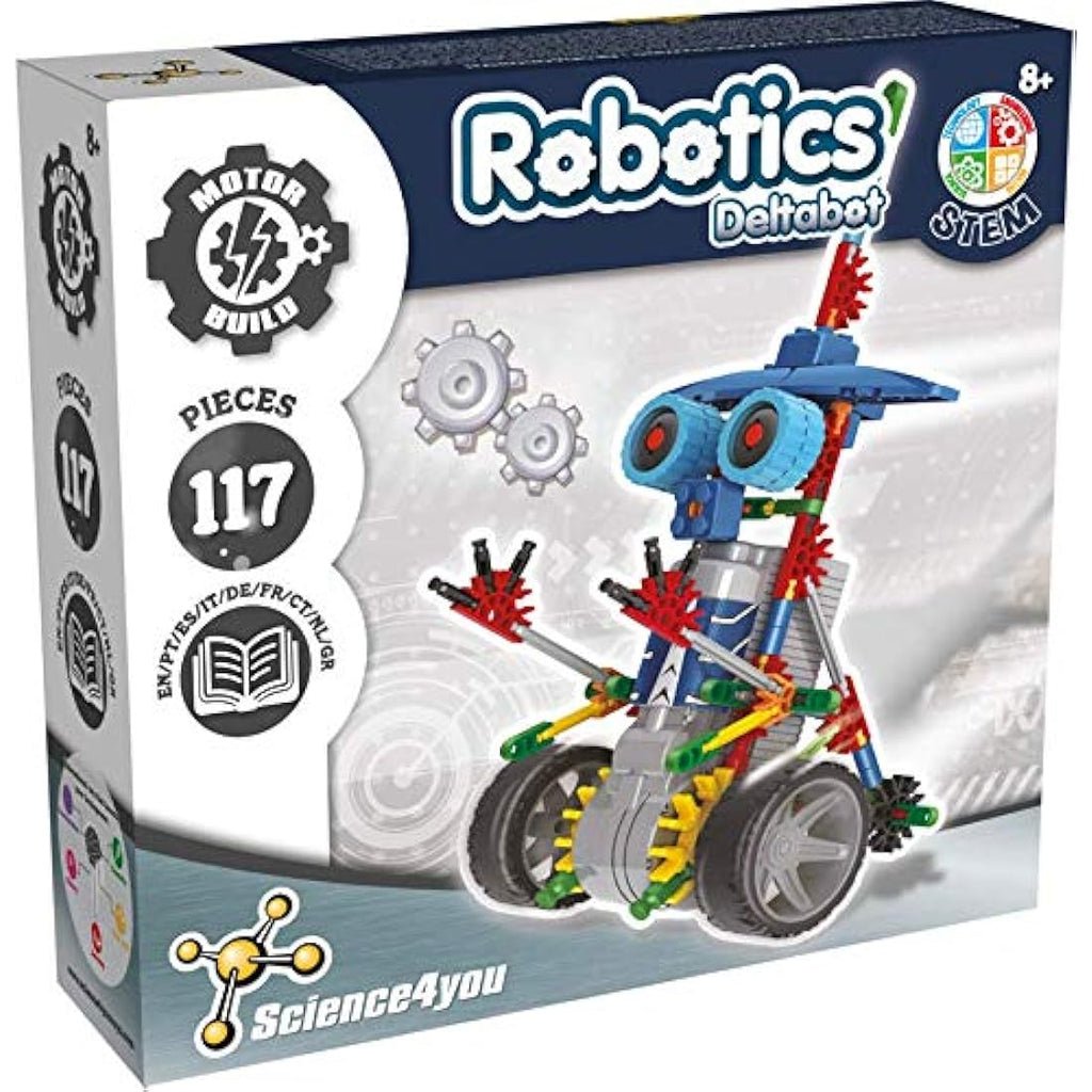 Science4you Robotics Deltabot - 117 Piece STEM Robot Building Kit