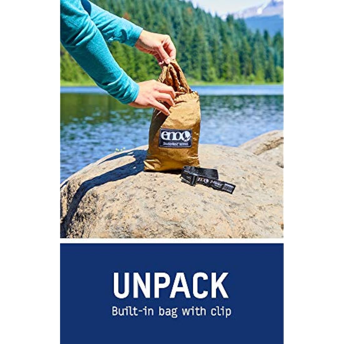 ENO SingleNest Hammock – Red/Charcoal Breathable Nylon Camping Gear