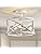 Vintage Farmhouse 3-Light Semi-Flush Mount White Cage Chandelier