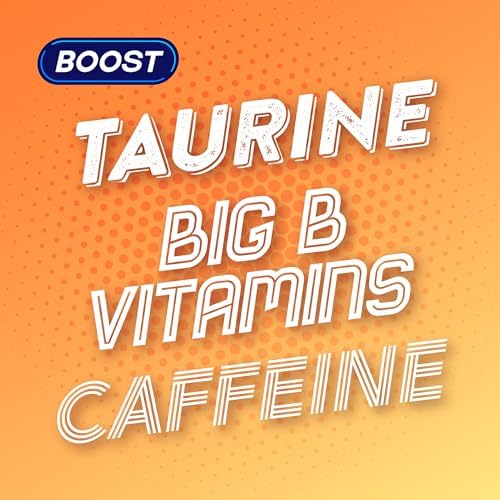 Boost Mango Energy Drink - 24 Pack Low Calorie Vegan Drinks | 250ml