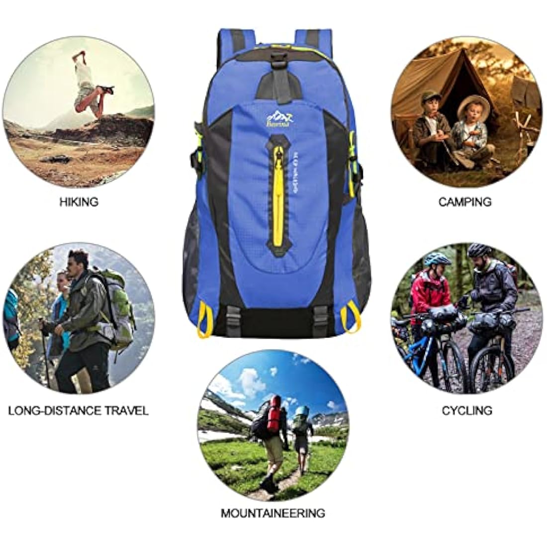 Besrina 40L Lightweight Hiking Backpack | Water-Resistant Daypack