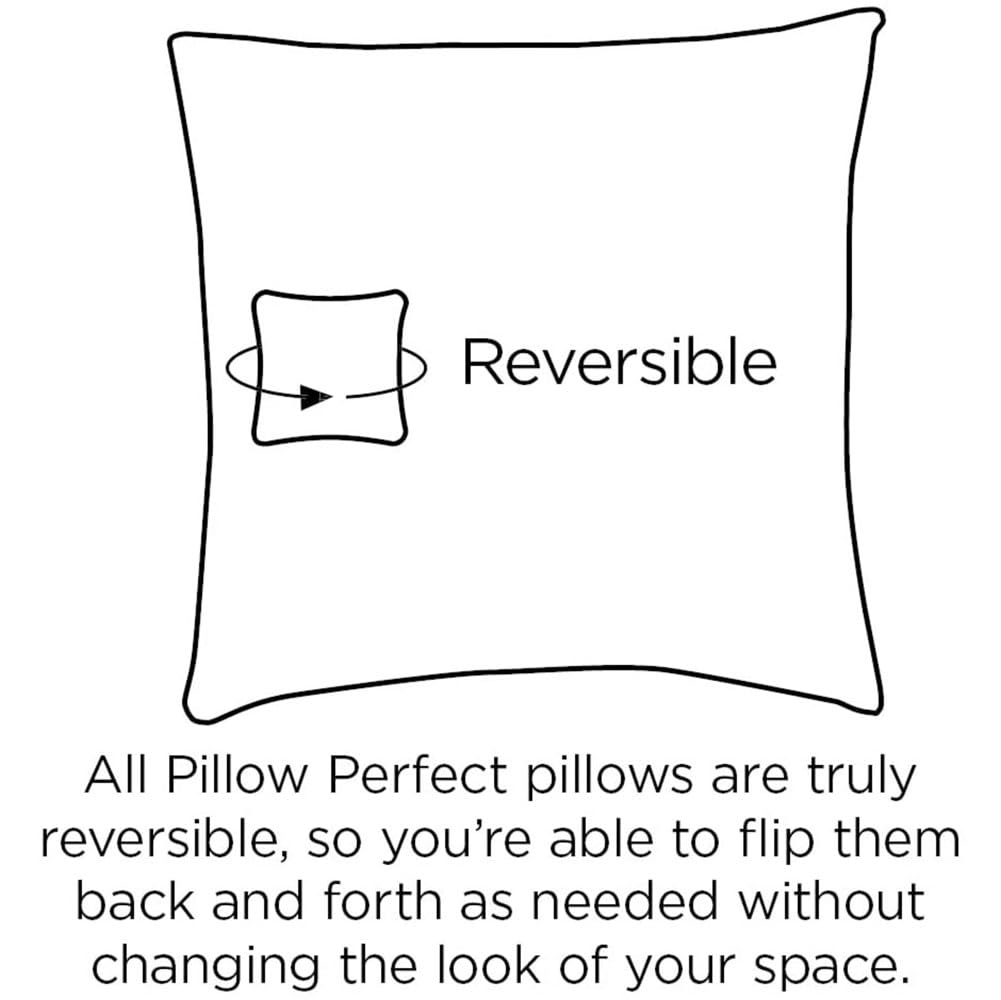 Pillow Perfect Tufted Seat Cushions Round Back, Polyester, Tan Monti Chino, 19 Inches x 19 Inches