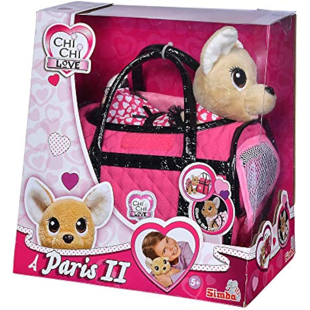 Simba Chi Chi Love Paris II Plush Dog Set - Glow in the Dark Toy