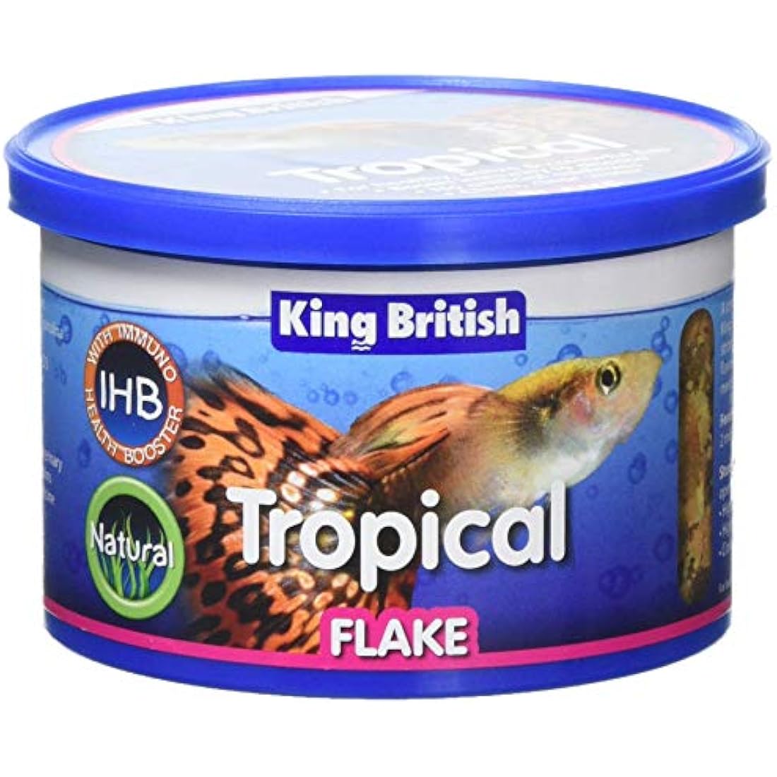 King British Tropical Fish Flake Food with Immuno Health Booster - 55g
