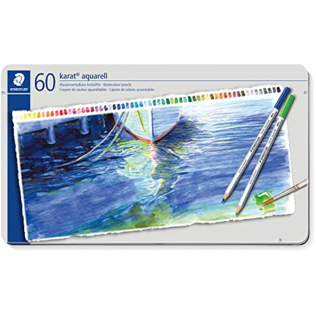 Staedtler Karat Aquarell Watercolour Pencils – Assorted Tin of 60