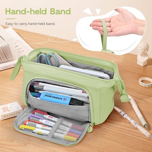 Mamowla Large Pencil Case | Durable Stationery Pouch for School