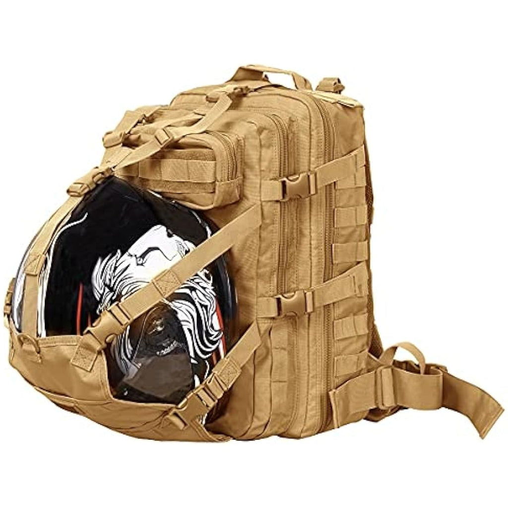 Seibertron Molle Tactical Helmet Holder & Basketball Backpack – Khaki