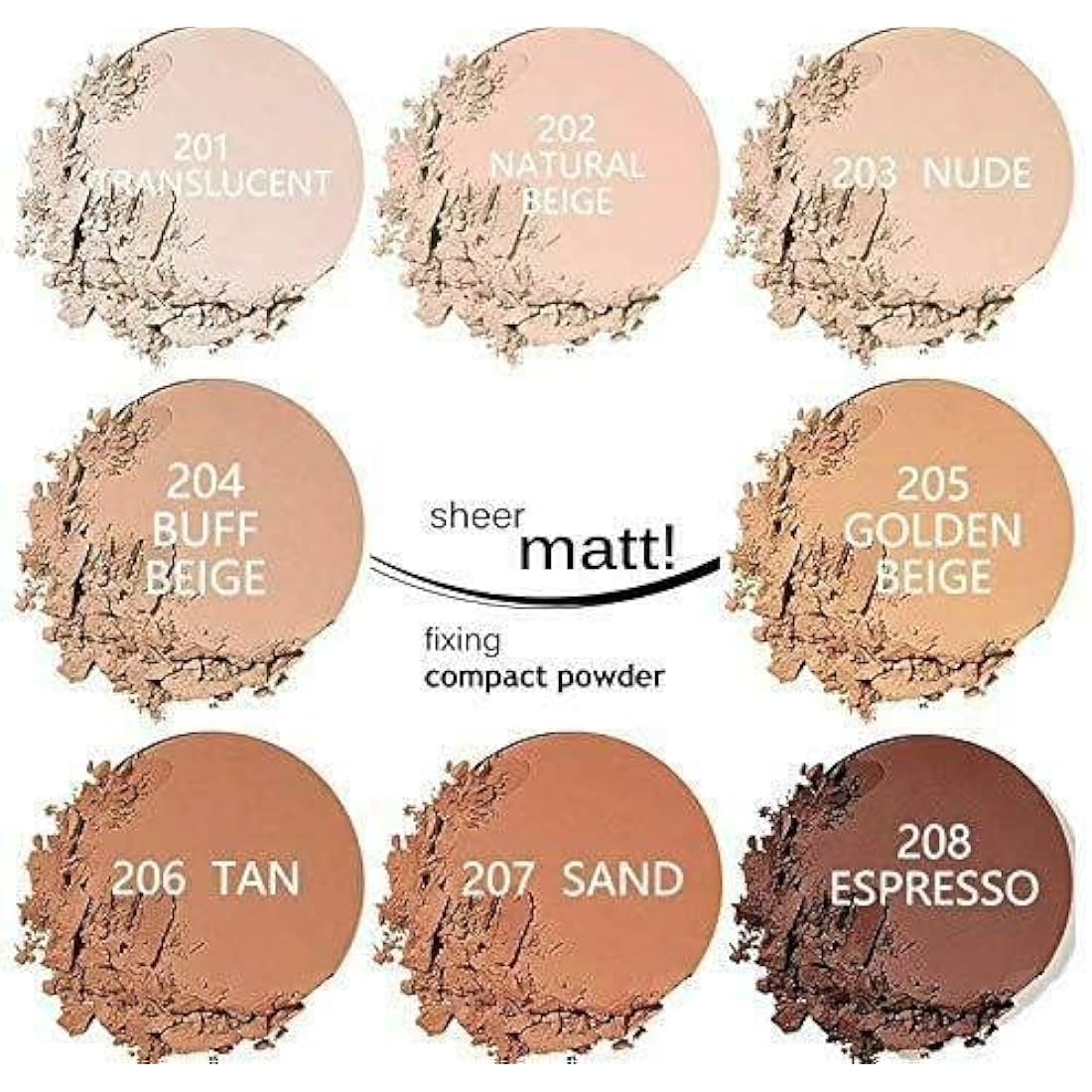 PHOERA Sheer Matte Fixing Powder – Long Lasting Vegan Pressed Powder