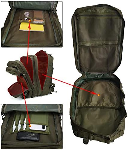 Doshwin 40L Military Tactical Backpack | Molle Camo Hiking Rucksack