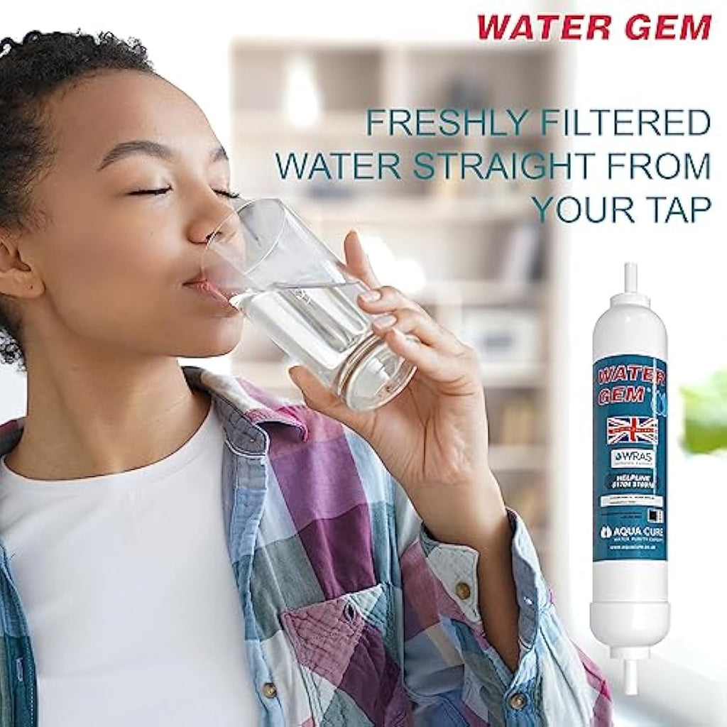 Water Gem Under Sink Filter Replacement – WRAS Approved 3/8" Inline (2 Pack)