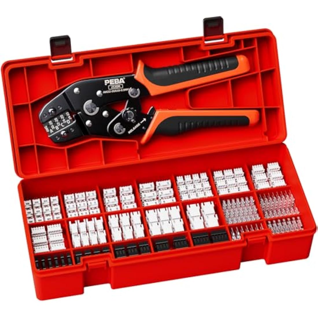 PEBA Crimping Tool Kit for JST & Dupont Connectors – 0.03-0.5mm² Pliers