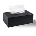 NIXRET Acrylic Tissue Box Cover – Magnetic Black Napkin Dispenser Case