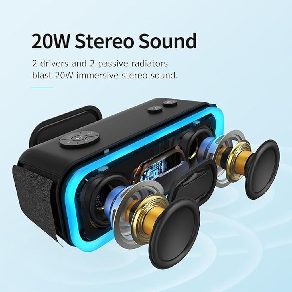 DOSS SoundBox Pro Bluetooth Speaker – 20W Waterproof Portable Audio