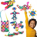 Clixo Rainbow 42 Piece Pack | Magnetic STEM Building Toy for Kids