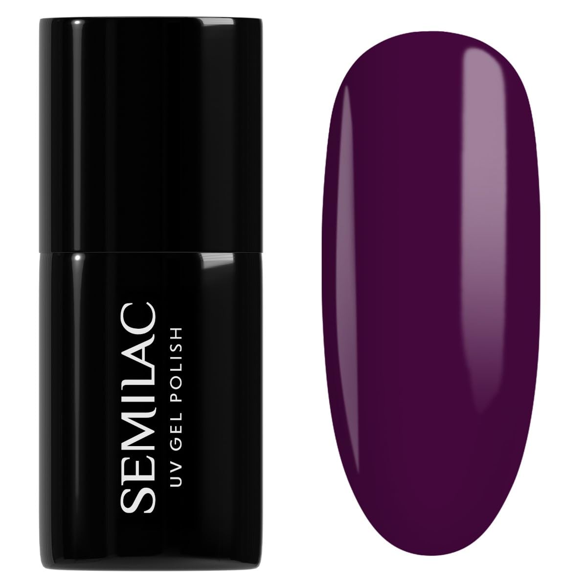 Semilac Gel Nail Polish 015 Plum – Long Lasting Soak Off UV/LED Polish