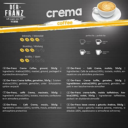 Der-Franz Whole Bean Coffee Variety Pack - 6 x 500g Gourmet Selection