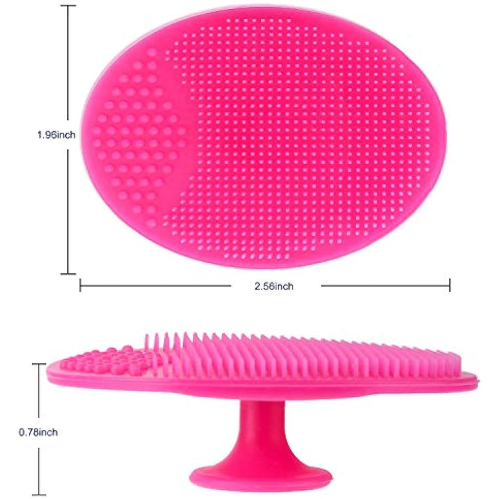 HieerBus Silicone Facial Cleansing Brush – Soft Face Scrubber, 2-Pack