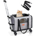 Morpilot Rolling Cat Carrier – Airline Approved Pet Travel Bag with Wheels