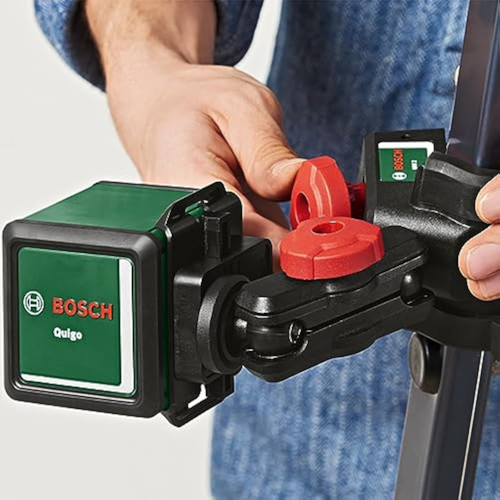 Bosch Quigo Cross Line Laser Level with MM 2 Universal Clamp