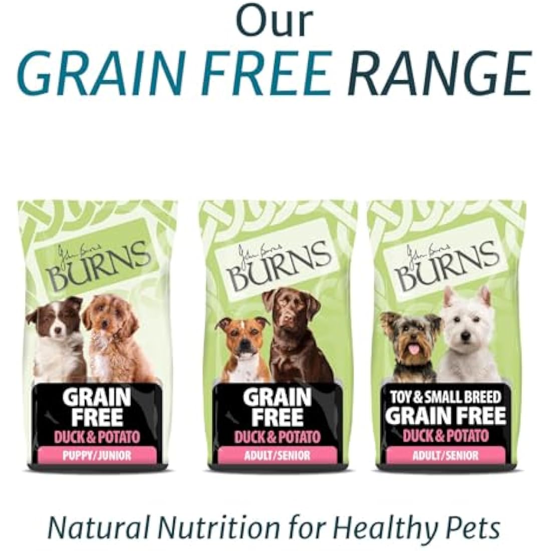 Burns Pet Nutrition Grain Free Duck & Potato Dog Food - 12kg