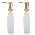 Kitchen Sink Soap Dispenser – 300ml Gold Stainless Steel 2-Pack