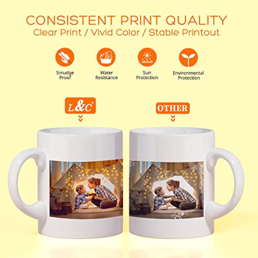 L&C Sublimation Ink for Epson EcoTank ET-2850 ET-2720 ET-2760 - 500ml