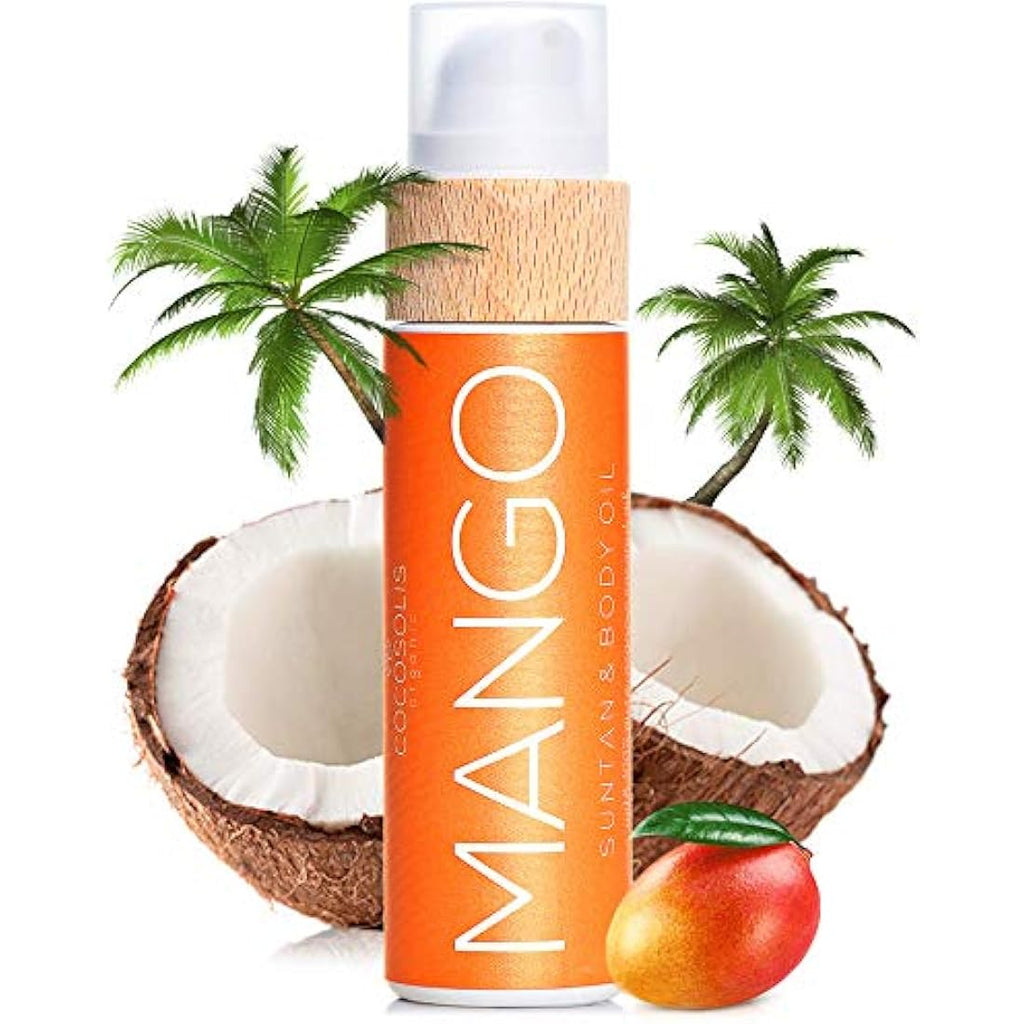 COCOSOLIS Mango Tan Accelerator | Organic Body Oil with Vitamin E