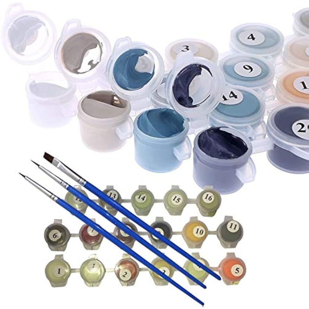 Jolof Store Paint by Numbers Kit for Adults & Kids - Boat DIY Canvas 16x20
