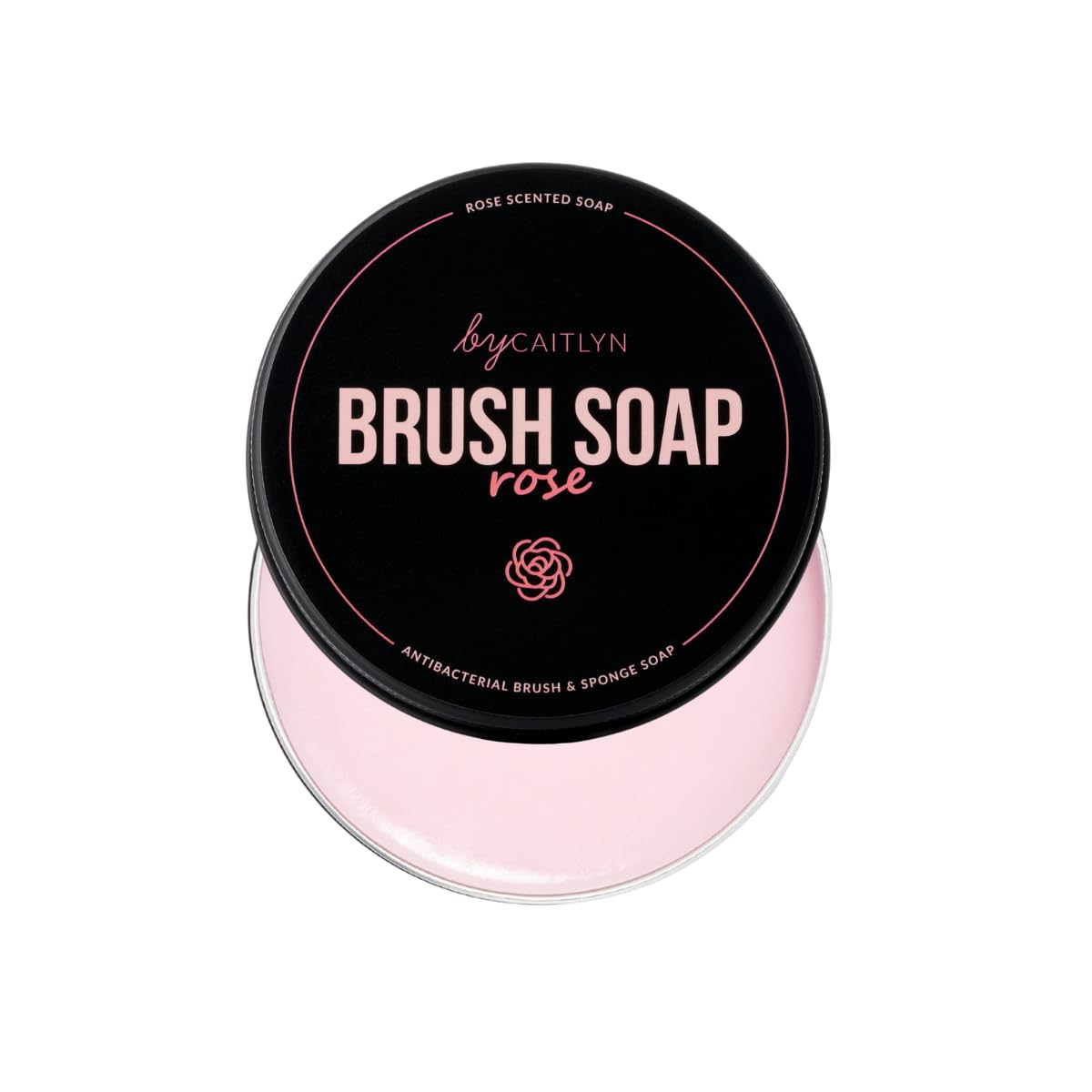 By Caitlyn Antibacterial Makeup Brush & Sponge Soap – Rose Scent