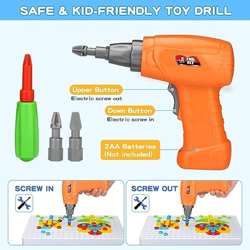 3D Take Apart Toy – STEM Construction Kit with Storage Box