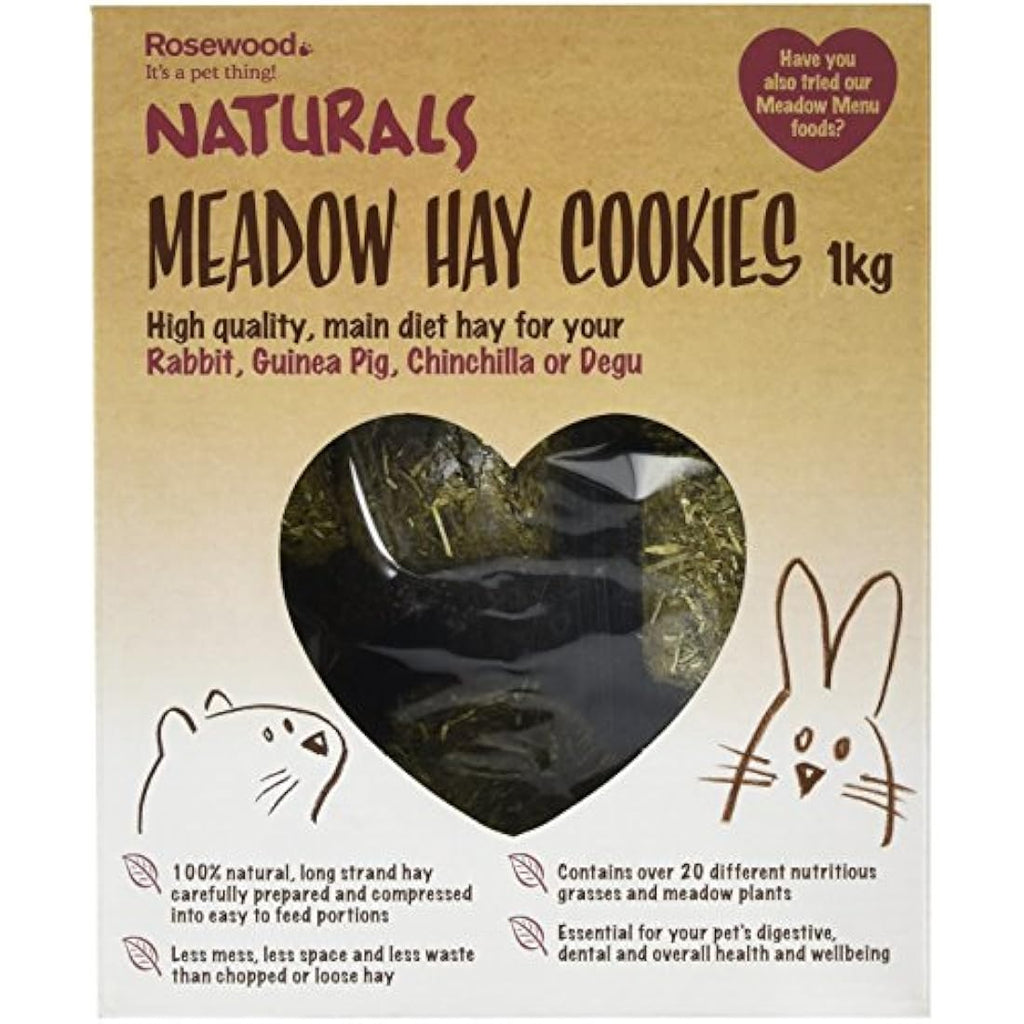 Rosewood Naturals Meadow Hay Cookies 1kg – Natural Small Animal Treats