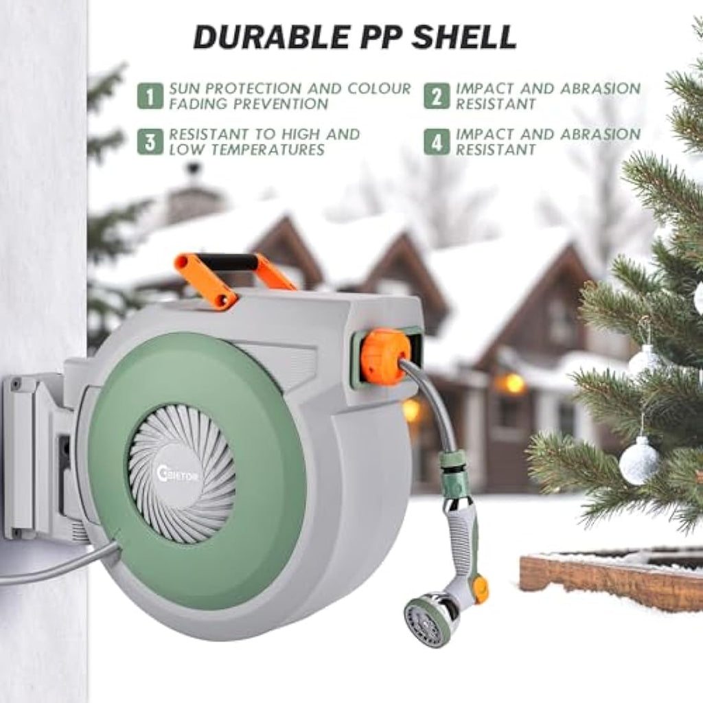 Retractable Garden Hose Reel – 38m Wall Mounted Pipe