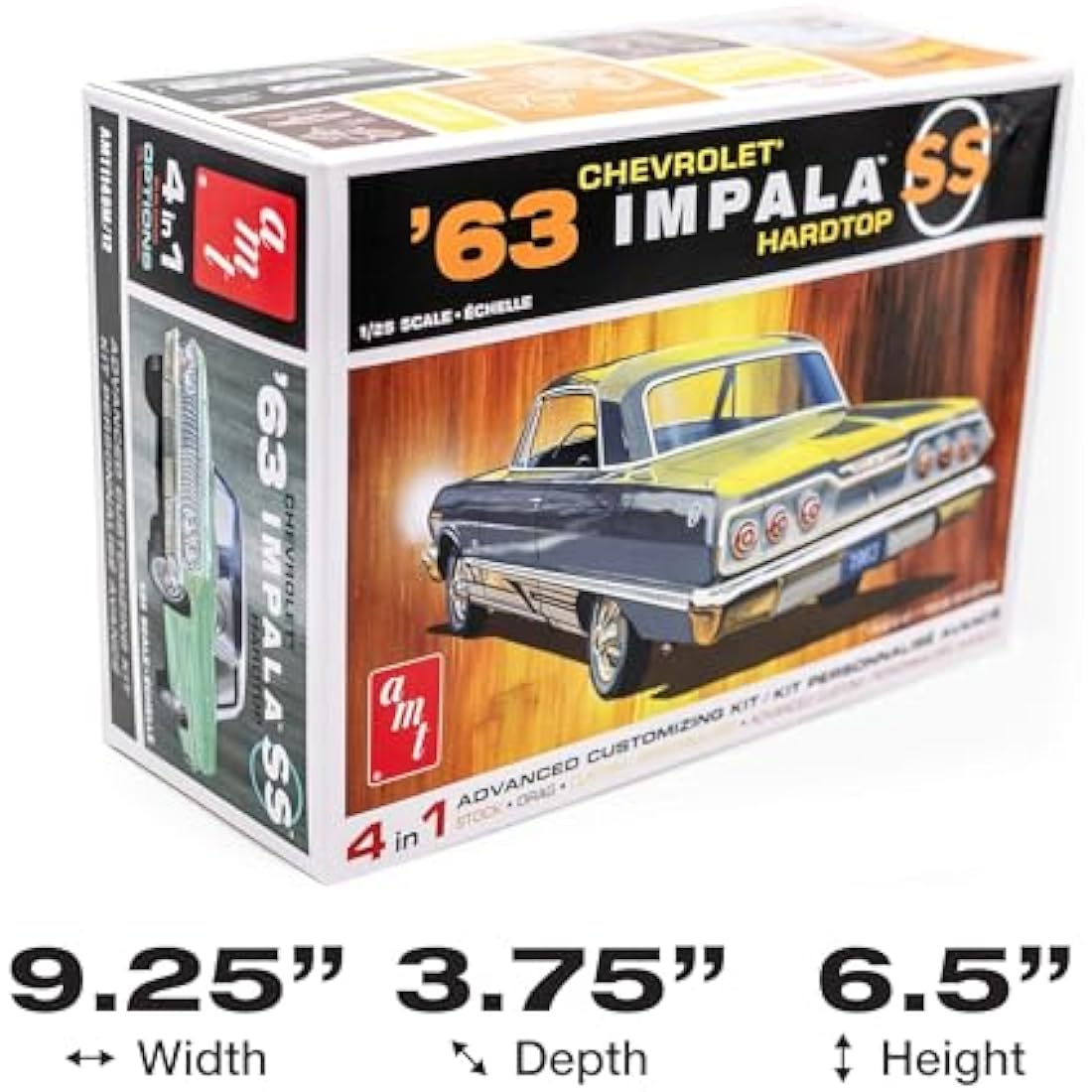 1963 Chevy Impala SS Model Kit - AMT 1:25 Scale Classic Car Hobby