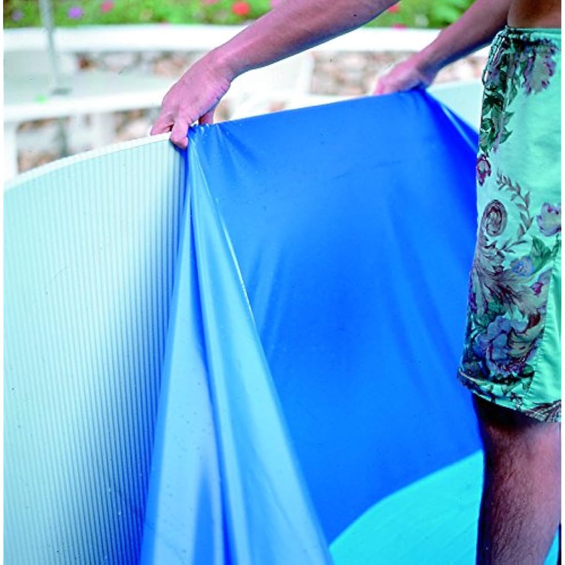 Gre Round Pool Liner - 450 x 90 cm Blue PVC Overlap System
