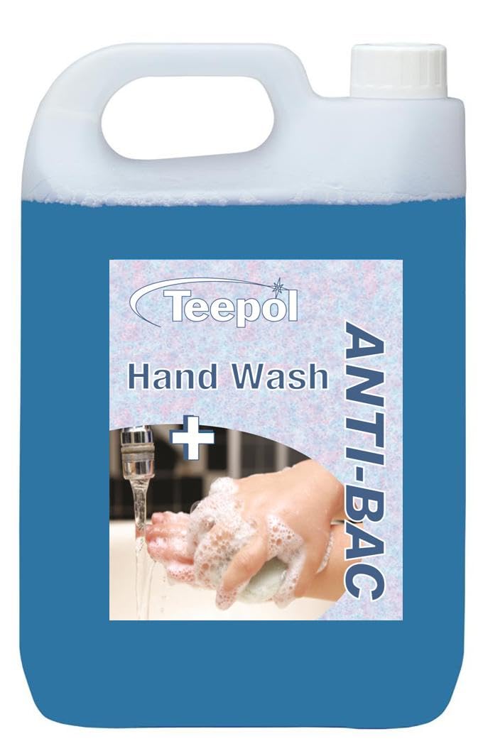 Teepol Anti-Bacterial Hand Wash – Luxury Liquid Soap Refill – 5 Litre