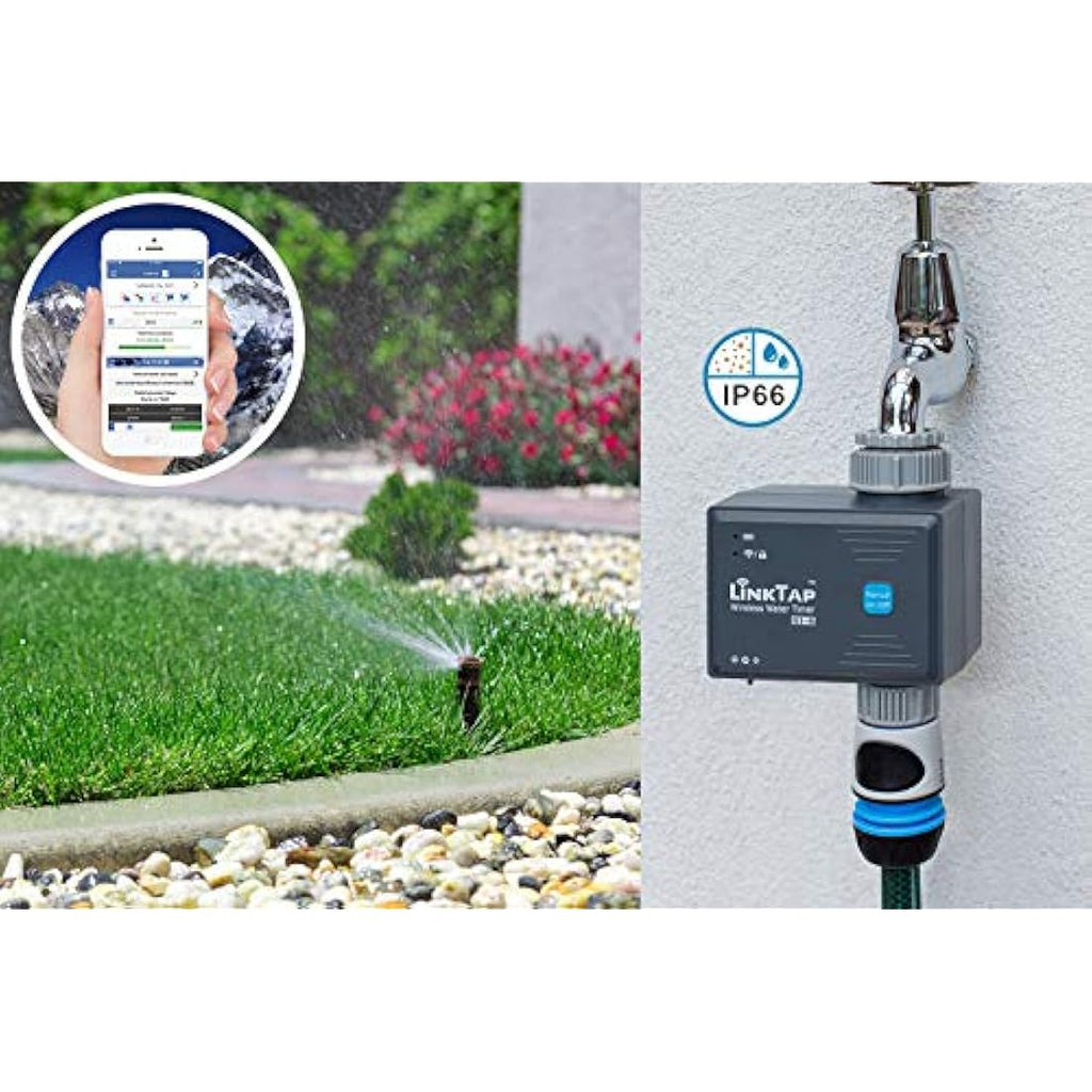 LinkTap G1S Wireless Water Timer & Gateway | Smart Weather-Aware Irrigation