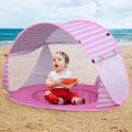 Baby Beach Tent – Pop Up Sun Shelter with Mini Pool, Pink