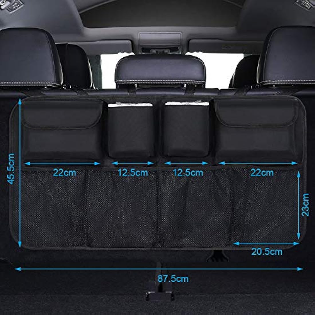 Jolof Store Car Boot Organiser – Waterproof Back Seat Kick Mats & Storage