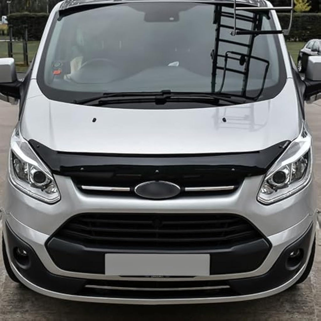 Black Bonnet Wind Deflector for Ford Transit Custom 2012-2018