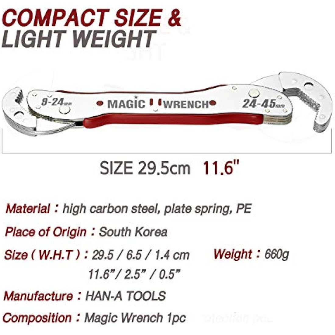 Universal Magic Wrench – Heavy-Duty Ratcheting Spanner
