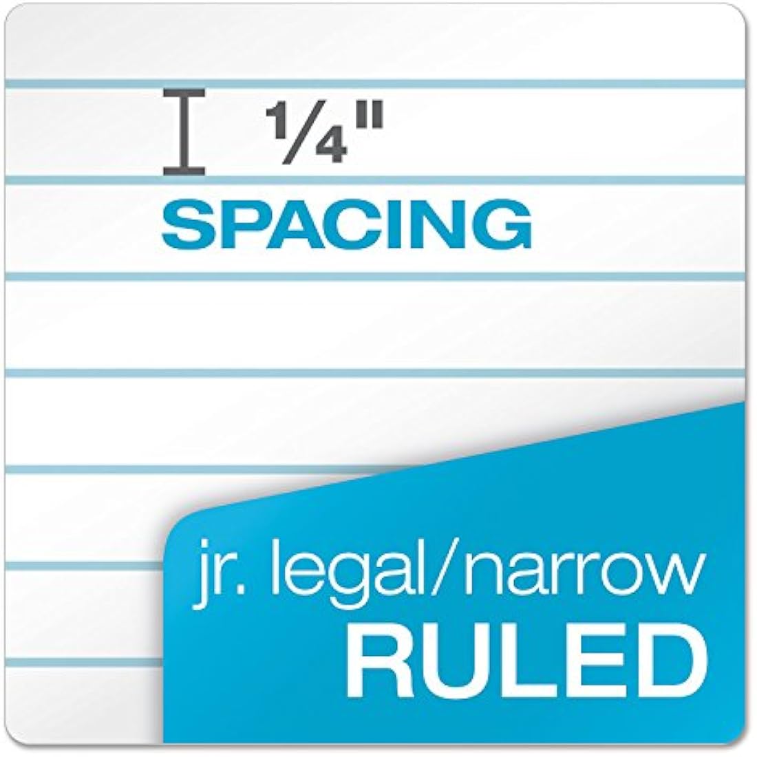 Tops Docket Gold Jr. Legal Pads – 5 x 8 White Ruled Writing Pads