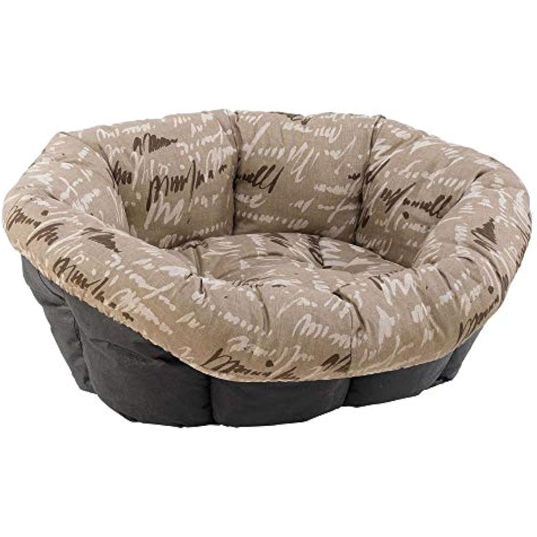 Ferplast Sofà 12 Padded Cotton Bed Cover – Washable Pet Cushion, Brown